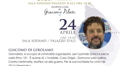 L’invisibile – Incontro con Giacomo Di Girolamo – Sala Sodano, 24 aprile ore 18.00