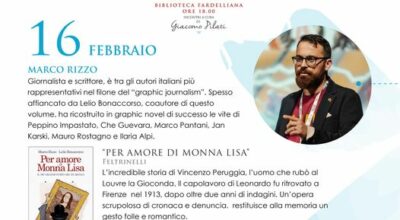Per amore di Monna Lisa- – Incontro con Marco Rizzo – Biblioteca Fardelliana, venerdì 16 febbraio ore 18.00
