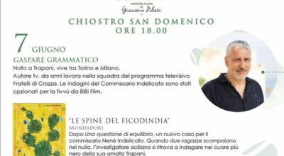 TrapanIncontra: evento speciale con Gaspare Grammatico – Chiostro di San Domenico, venerdì 7 giugno ore 18.00